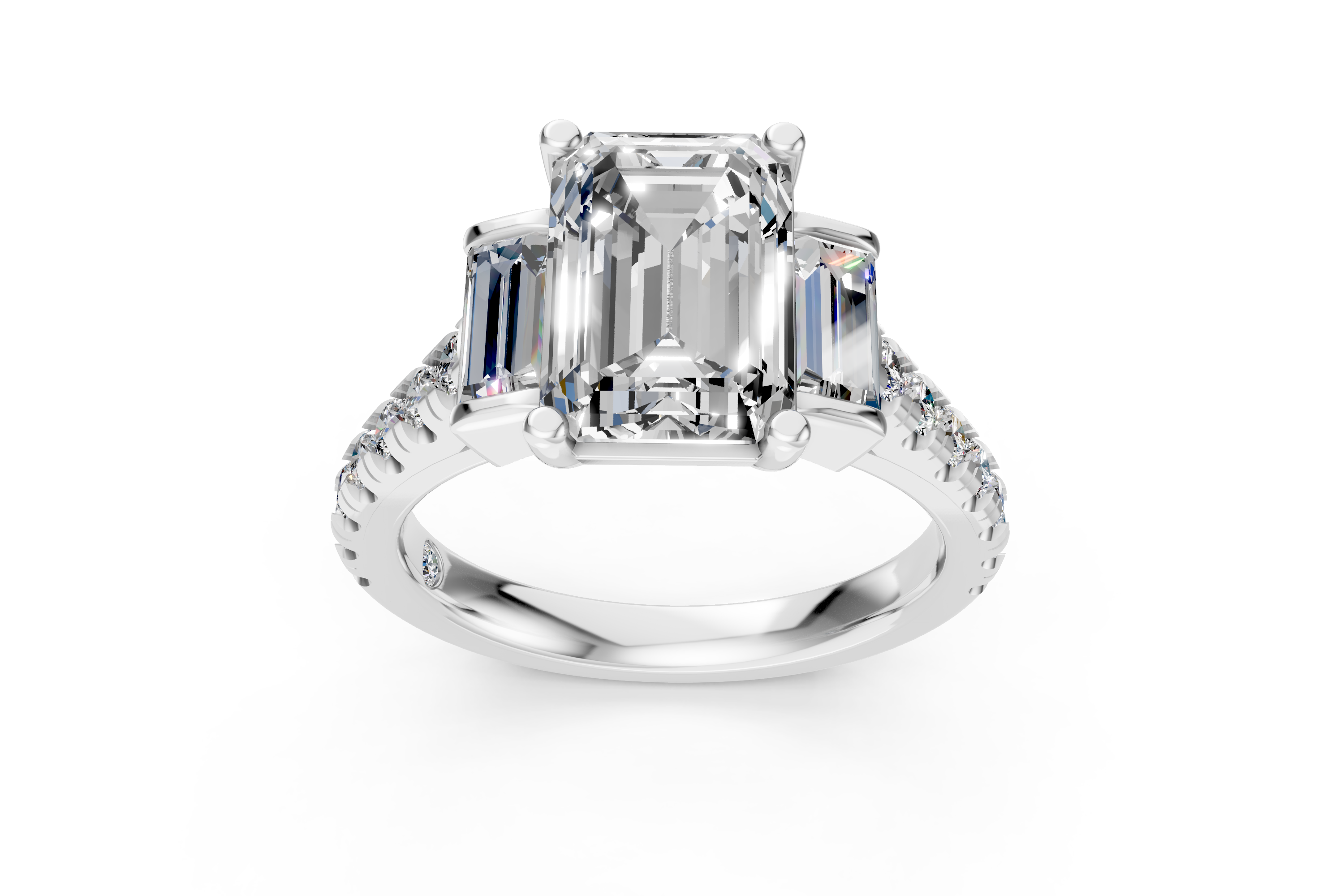 Opulent Platinum Cushion Cut Double Halo Diamond Ring (US Size 7)